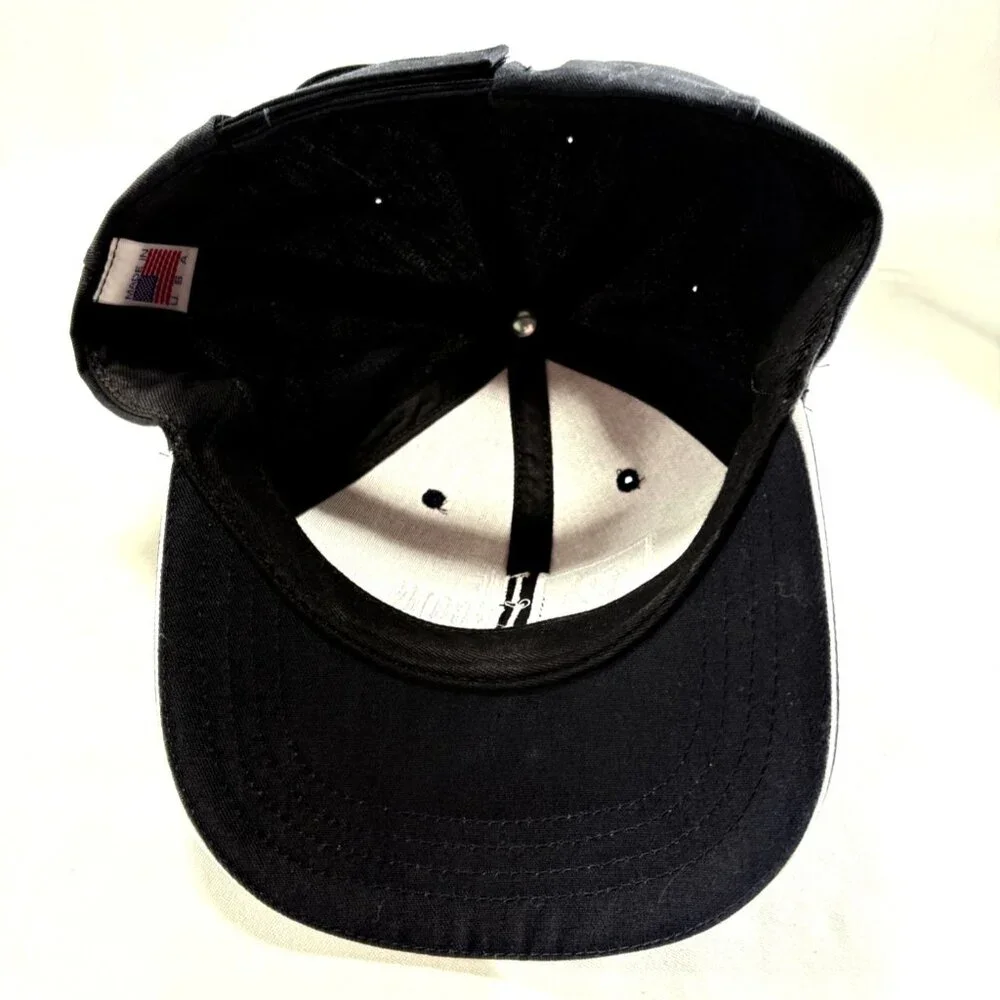 The Lincoln Project Embroidered Logo‎ Black Baseball Cap Hat Adjustable USA